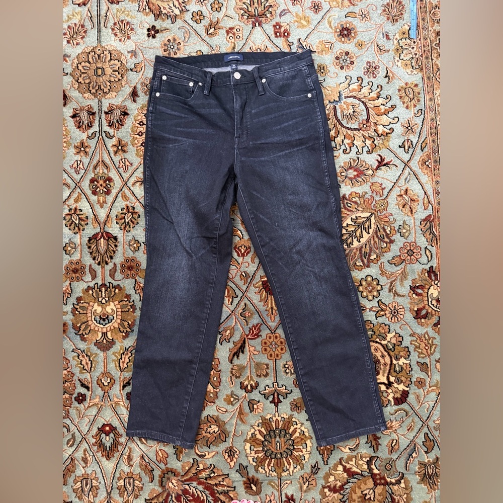 J. Crew Vintage Straight Black Jeans